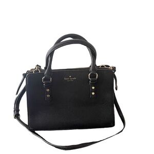 KATE SPADE NY REESE BLACK AND GOLD CROSSBODY BAG